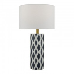 Weylin - Blue & White Ceramic Table Lamp with White Shade Weylin - Blue & White Ceramic Table Lamp with White Shade