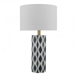 Weylin - Blue & White Ceramic Table Lamp with White Shade Weylin - Blue & White Ceramic Table Lamp with White Shade