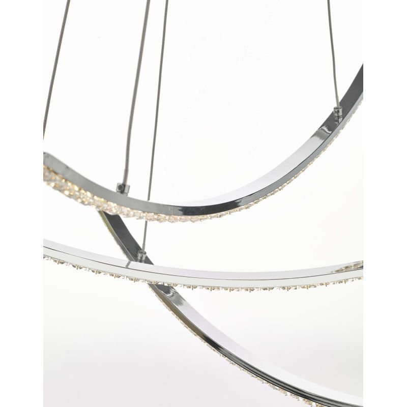 Ceiling Lights - Zancara - LED Crystal & Polished Chrome Pendant Dar-ZAN0350 - Zancara - LED Crystal & Polished Chrome Pendant