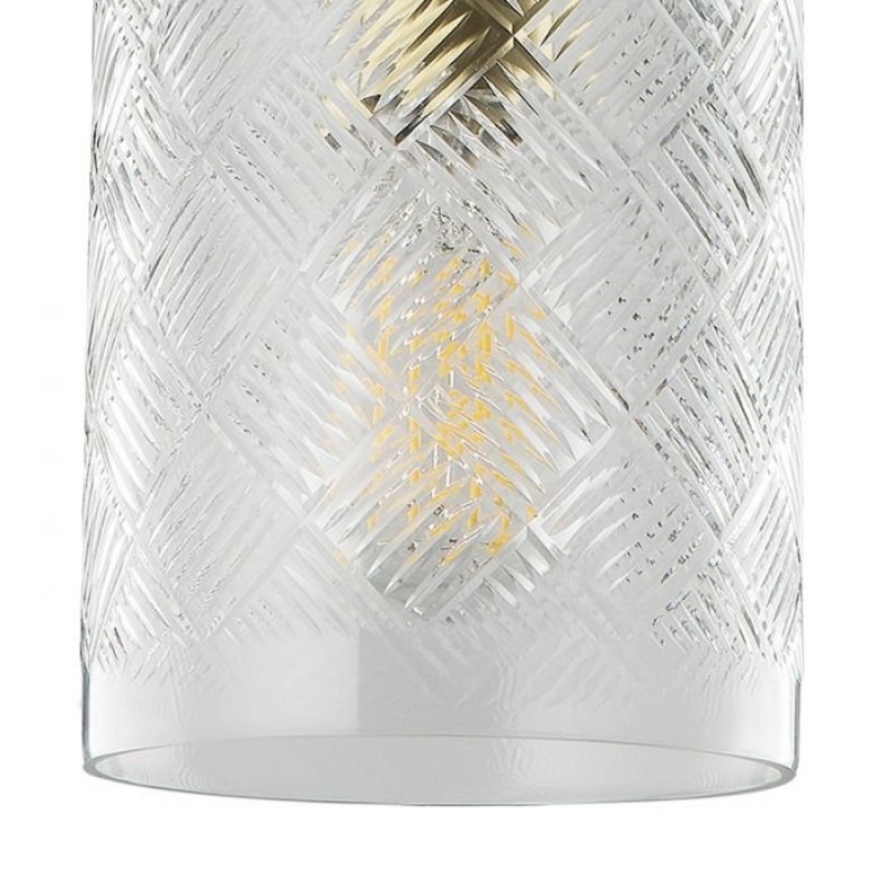 Ceiling Lights - Zecchino - Decorative Glass with Matt Brass Pendant Dar-ZEC0140 - Zecchino - Decorative Glass with Matt Brass Pendant