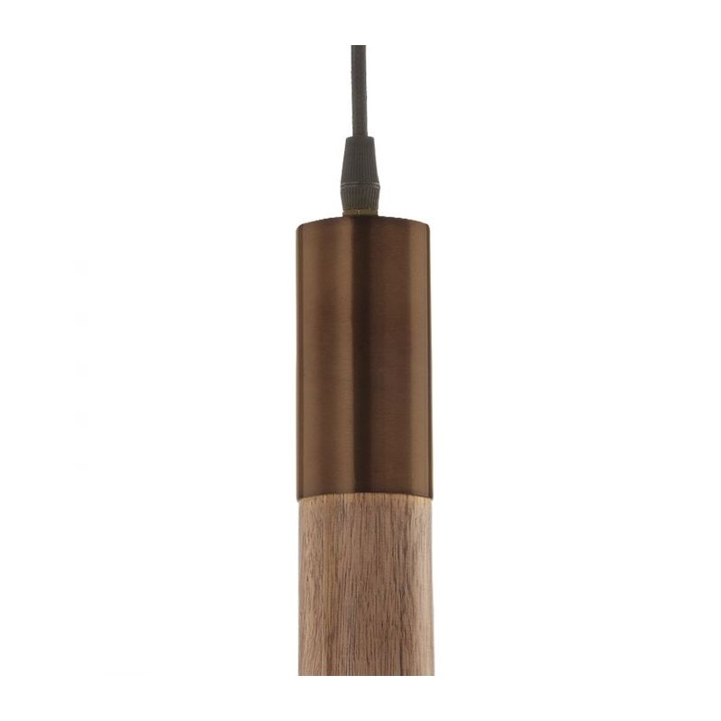 Ceiling Lights - Ziva - Handmade Gold & Wood Single Hanging Pendant Dar-ZIV0135 - Ziva - Handmade Gold & Wood Single Hanging Pendant