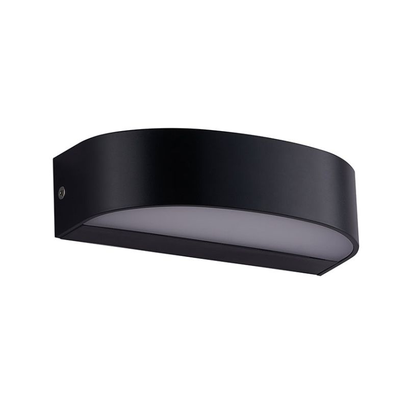 Cork Lighting-EL1705/BL - Simon - Black & White LED Wall Light