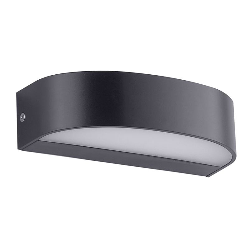 Cork Lighting-EL1705/DARKGRY - Simon - Dark Grey & White LED Wall Light