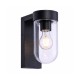 Cork Lighting-EL1885/BL - Jesse - Black Wall Lamp with Glass Diffuser IP44