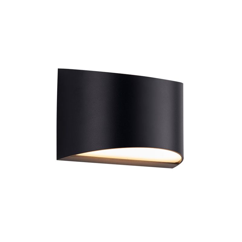 Cork Lighting-EL2045/BL - Clarisa - Black & White LED Bulkhead Light