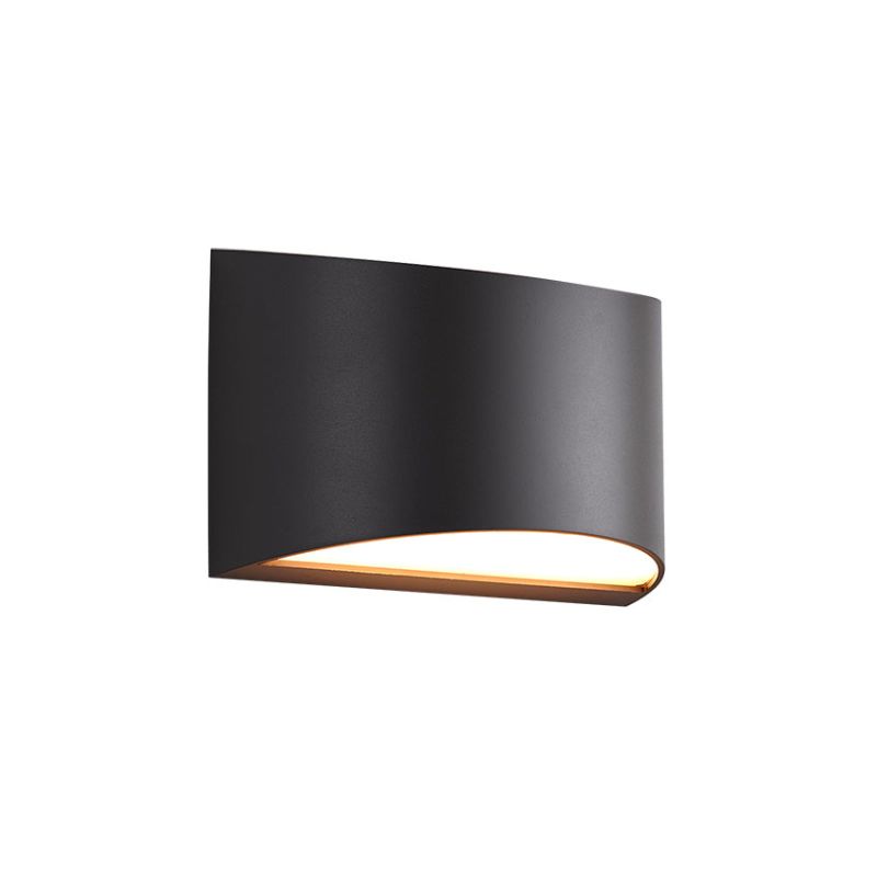 Cork Lighting-EL2045/DARKGRY - Clarisa - Dark Grey & White LED Bulkhead Light