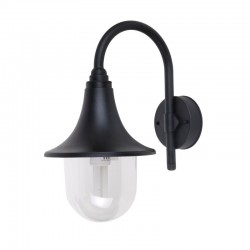 Outdoor - Black Wall Lamp with Clear Diffuser Outdoor - Black Wall Lamp with Clear Diffuser