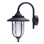 Outdoor - Black Wall Lamp with Clear Diffuser