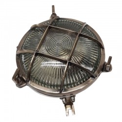 Span - Antique Brass Bulkhead Light