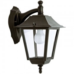 Thiago - Black Downlighter Lantern Wall Lamp Thiago - Black Downlighter Lantern Wall Lamp