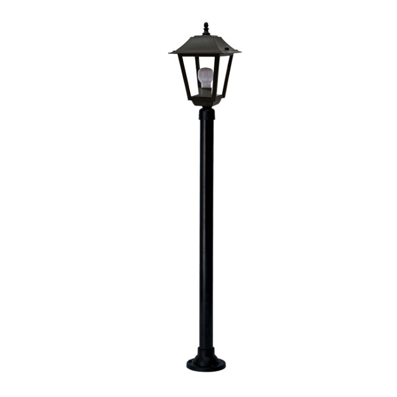 Cork Lighting-ELD7025/GDN - Thiago - Black Lantern Post