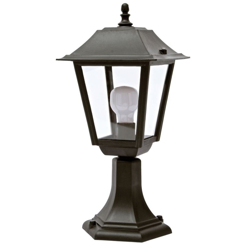 Cork Lighting-ELD7025/PLR - Thiago - Black Small Lantern Post