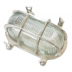 Span - Satin Nickel Bulkhead Light