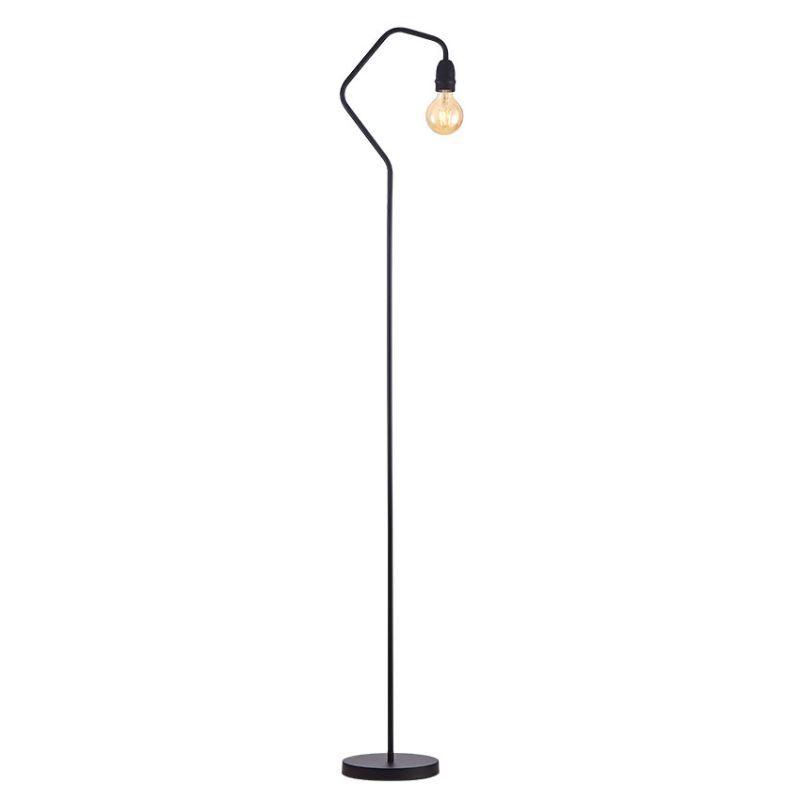 Cork Lighting-FL1966/BL - Venus - Black Floor Lamp