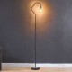 Cork Lighting-FL1966/BL+CP - Venus - Black & Copper Floor Lamp