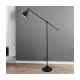 Cork Lighting-FL2045/BLK - Angle - Matt Black Floor Lamp