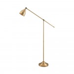 Angle - Satin Brass Floor Lamp