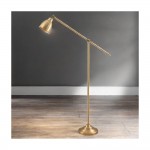 Angle - Satin Brass Floor Lamp