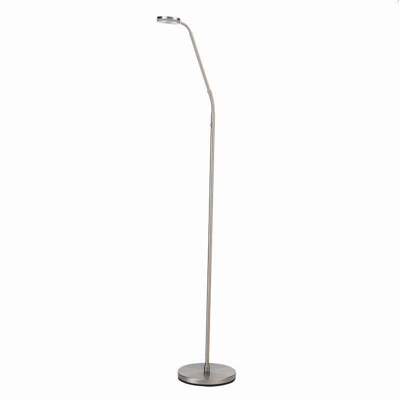 Cork Lighting-FL2095/SN - Naro - Satin Nickel LED Floor Lamp