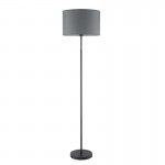 Ashley - Black Floor Lamp with Grey Shade Ashley - Black Floor Lamp with Grey Shade