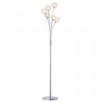 Nasa - Chrome 6 Light Floor Lamp with Chrome Wire & Clear Glass Nasa - Chrome 6 Light Floor Lamp with Chrome Wire & Clear Glass
