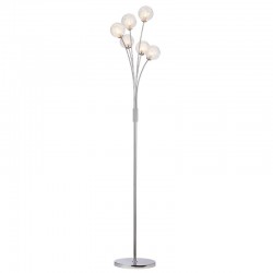 Nasa - Chrome 6 Light Floor Lamp with Chrome Wire & Clear Glass Nasa - Chrome 6 Light Floor Lamp with Chrome Wire & Clear Glass