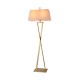 Cork Lighting-FL4514/GLD - Krista - Painted Gold Floor Lamp with Off-White Shade