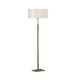 Cork Lighting-FL4794/ANT - Dunmore - Antique Brass Floor Lamp with Oatmeal Shade