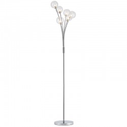 Blarney - Chrome 6 Light Floor Lamp with Clear Dimpled Glass Blarney - Chrome 6 Light Floor Lamp with Clear Dimpled Glass