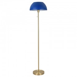 Bella - Brass Floor Lamp with Blue Shade Bella - Brass Floor Lamp with Blue Shade