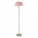 Bella - Brass Floor Lamp with Pink Shade Bella - Brass Floor Lamp with Pink Shade