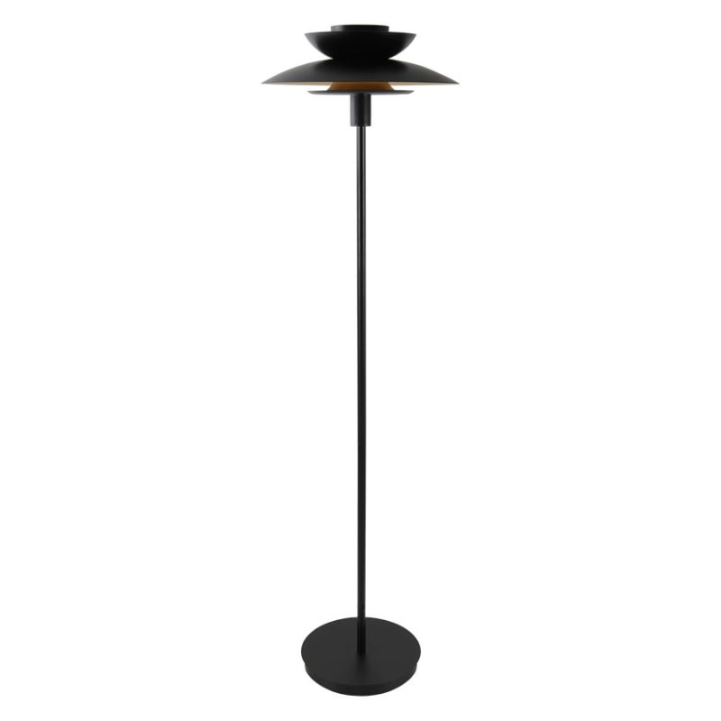 Cork Lighting-FLRETRO/BLK - Retro - Black Floor Lamp