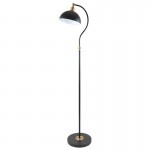 Swan - Black & Satin Brass Floor Lamp Swan - Black & Satin Brass Floor Lamp