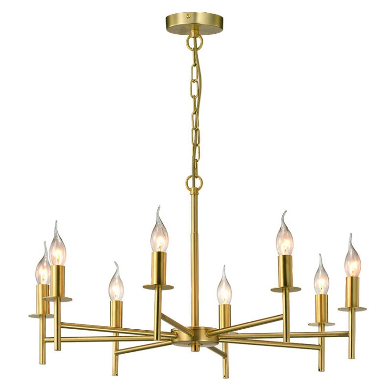 Cork Lighting-LF1824/8MB - Passo - Painted Gold 8 Light Centre Fitting