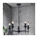 Cork Lighting-LF2415/5BL - Aradena - Matt Black 5 Light Centre Fitting