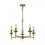 Aradena - Matt Brass 5 Light Centre Fitting