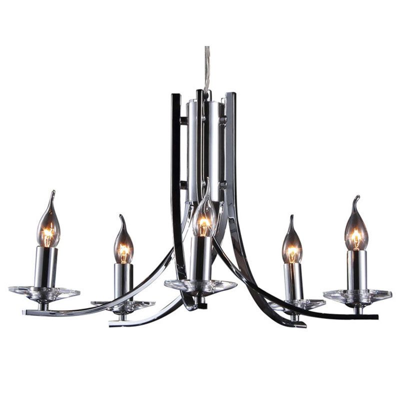 Cork Lighting-LF2613/5SN - Vulcan - Satin Nickel 5 Light Centre Fitting