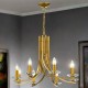 Cork Lighting-LF2613/8MB - Vulcan - Matt Brass 8 Light Centre Fitting