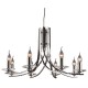 Cork Lighting-LF2613/8SN - Vulcan - Satin Nickel 8 Light Centre Fitting