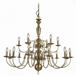 Flemish - Antique Brass 18 Light Chandelier Flemish - Antique Brass 18 Light Chandelier