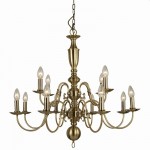 Flemish - Antique Brass 12 Light Chandelier Flemish - Antique Brass 12 Light Chandelier