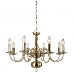 Flemish - Antique Brass 8 Light Chandelier Flemish - Antique Brass 8 Light Chandelier
