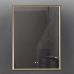 Fabro - Gold LED Mirror - Defogging Function 70 x 50cm Fabro - Gold LED Mirror - Defogging Function 70 x 50cm