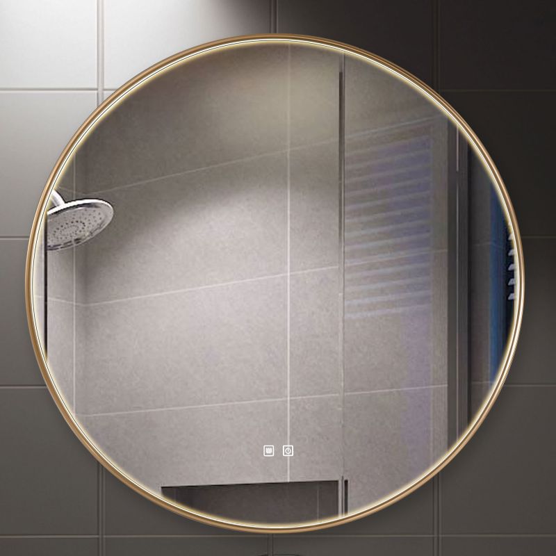 Cork Lighting-MIR46760/GLD - Fabro - Circular Gold LED Mirror - Defogging Function 60 cm