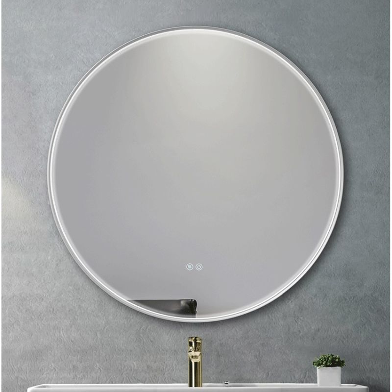 Cork Lighting-MIR46760/SIL - Fabro - Circular Silver LED Mirror - Defogging Function 60 cm