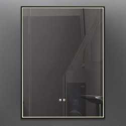 Fabro - Black LED Mirror - Defogging Function 80 x 60cm Fabro - Black LED Mirror - Defogging Function 80 x 60cm