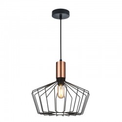 Birdcage - Black & Copper Pendant Birdcage - Black & Copper Pendant