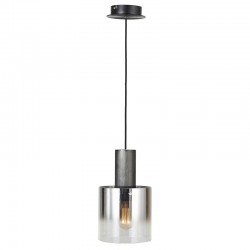 Vintage - Black Pendant with Ombre Smoked Glass Vintage - Black Pendant with Ombre Smoked Glass
