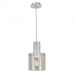 Vintage -  Aluminium Pendant with Clear Glass Vintage -  Aluminium Pendant with Clear Glass