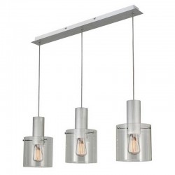 Vintage - Aluminium 3 Light over Island Fitting with Clear Glass Vintage - Aluminium 3 Light over Island Fitting with Clear Glass